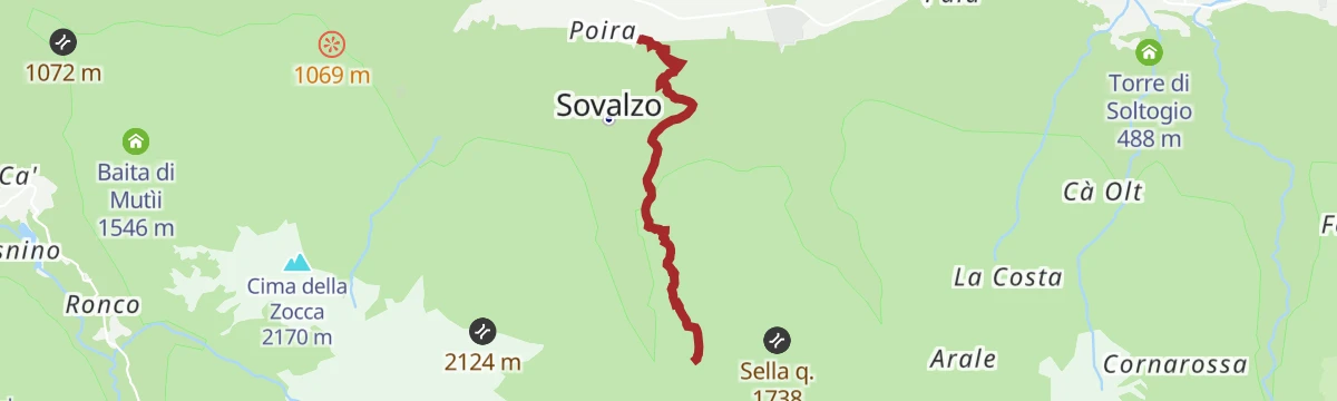 Route map: The mule track of Val Madre
